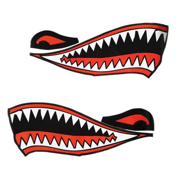 2 Ks / Set Pohode Žraločích Zubov v Ústach Vinylové Nálepky Samolepky pre Kajaky Kanoe Ryby Loď, Čln Auto Truck Okno