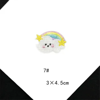 Maxsin 10 Ks/Veľa Hot Predaj Roztomilý Cloud Rainbow Embroiderey Handričkou Nálepky Žehlička Na Šaty Bunda Patch Odev, Príslušenstvo urob si sám