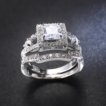 Anillos Yuzuk Luxusné Žena Zirconia Solitaire-Diamond Ring S S925 Logo Originálneho Silver Ring Sľub Zásnubné Prstene