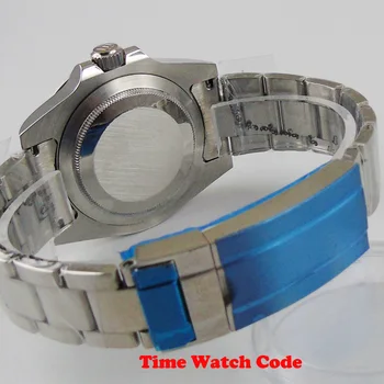 40 mm pánske Náramkové hodinky Prípade súčasti vhodné na NH35 NH36 pohyb s hliva náramok zafírové sklo keramická fazeta vložiť čierna modrá