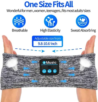 Bluetooth športové šatku fitness, beh športové jogy športové hlavový most hudby hovor stereo tieňovanie spánku slúchadlá na zníženie hluku