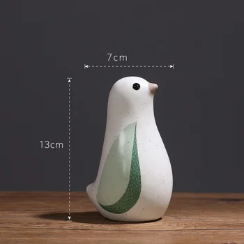 Európsky Kreatívny Vták Ozdoby Ploche Keramické Figúrky Zvierat Jednoduchý Domov Obývacej Izby, Spálne Dekorácie Príslušenstvo Model