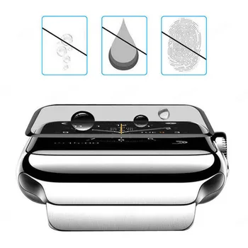 Screen Protector Voor Apple Horloge Serie 4 5 6 Se 44 mm 40 mm Glas Beschermende Voor Apple Horloge 3 2 1 38 mm 42Mm