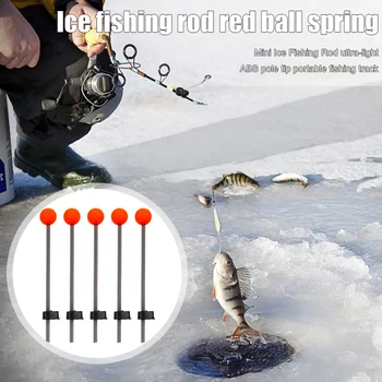 5 ks Ice Rybársky Prút Tip na Jar Loptu Zimné Outdoorové Športové Prenosné Rybárske Pól Tip Rybárske Pomocné Príslušenstvo