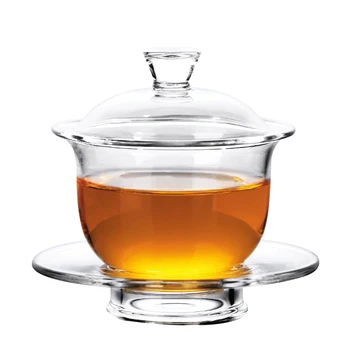 170 ml Čaju Tureen žiaruvzdorné Sklo Gaiwan Čaj Maker Krásne Čajové Misky Čínskej Kung-Fu Teaware Master Pohár Teacup Drinkware
