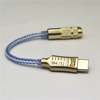 Conexant cx31993 USB Typu C DAC Headphone Amp 16-32Ω s 3,5 mm Výstup SNR 125dB PCM 32b/384kHz pre Android, Windows10, MacBook
