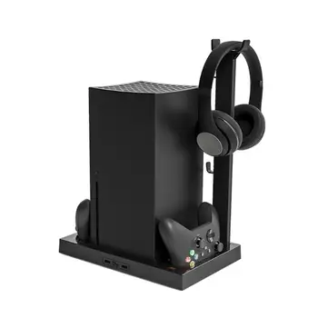 Pre Xbox Série X / Y Konzoly Multifunkčné Chladiaci Ventilátor Nabíjacej Základni Stojana XSX Bezdrôtový ovládač Nabíjací Stojan S Nábojom