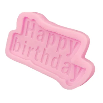 Happy birthday tvar silikónové formy list čipky formy tortu nástroj candy tortu dekorácie, cukrovinky, sušienky jelly nástroj
