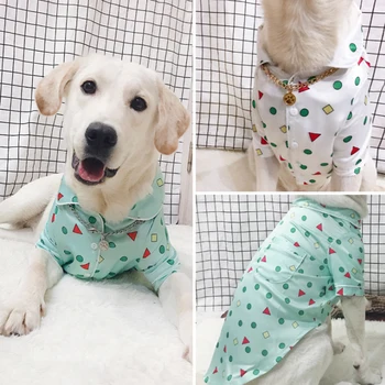 Veľký Pes Oblečenie V Lete A Na Jeseň Pyžamo Ležérne Oblečenie Veľký Pes Labrador Samoyed Zlatý Retriever Pet Tričko Bunda Oblečenie