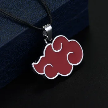 Anime Cosplay Náhrdelník Akatsuki Organizácie Red Cloud Prihlásiť Kovový Prívesok Náhrdelníky Pre Mužov, Ženy, Šperky, Doplnky