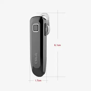U2 Bezdrôtový Jedno Ucho Headset Bluetooth Business Ultra Dlhý Pohotovostný Stereo Slúchadlá na Znižovanie Hluku pre Samsung Huawei