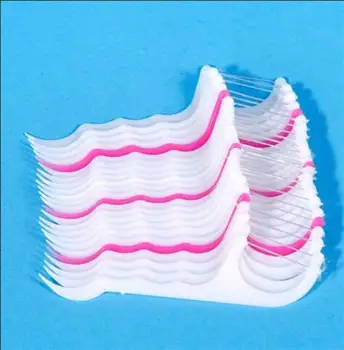 Jednorazové 50pcs Zubná Niť Medzizubná Kefka Zuby Stick Špáradlá Niť Vybrať Ústna Guma Čistenie Zubov Starostlivosť