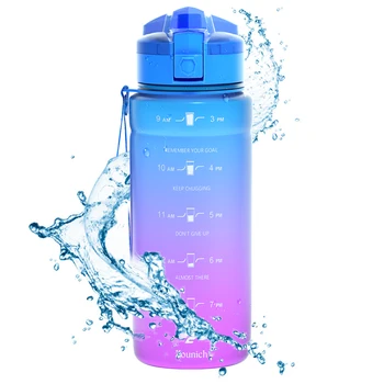 NEW HORÚCE Gradient Šport Fliaš Vody BPA-free Tritan Banky Telocvični anti-jeseň nepriepustných CE / EÚ Drinkware Shaker Fľaša na Nápoj