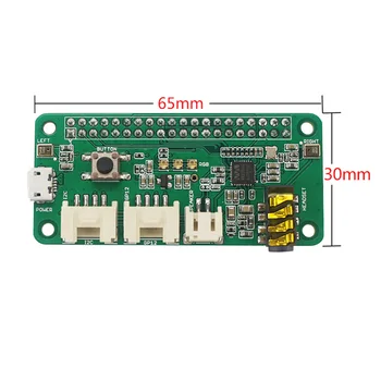 Respeaker PI-2-Mic KLOBÚK Inteligentný Hlasový Duálny Mikrofón Rozšírenie Kompatibilný Pre Raspberry Pi Nula/4B/3B+/3B/Zero W