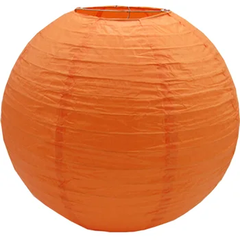 10pcs losos orange Okrúhle Papierové Lucerny Halloween dekoratívne Lampy Kryt