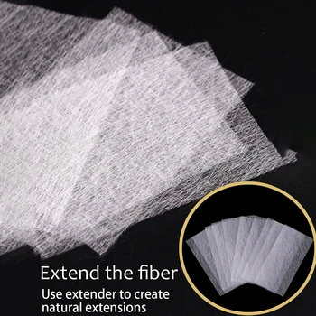 Vlákno Nechty Predĺženie Papier Nástroj UV Gél na Nechty Predĺženie Forme Hodváb Laminát Non Tkané Praktické DIY Nechtov Umenie Nástroj