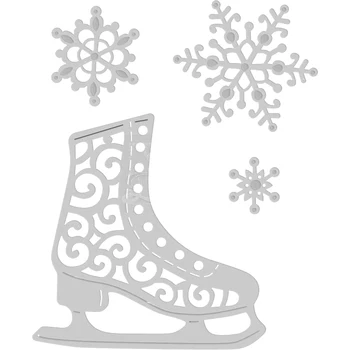 2020 Vianočné Snowflake Rezanie Kovov Zomrie Pre Rez Papiera, Takže Topánky Dekorácie, Pohľadnice DIY Scrapbooking BEZ Pečiatky