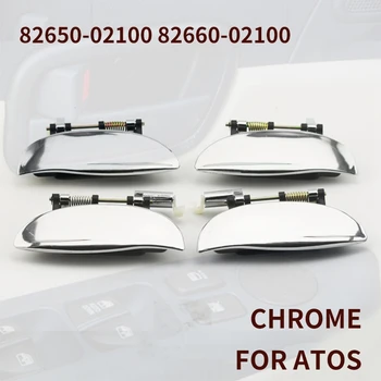 4PCS Auto Dvere, Rukoväť, Vonkajšie Gombíka Dvere na Hyundai ATOS 01/ATOS PRIME 01- / VISTO 01 - 82650-02100 82660-02100