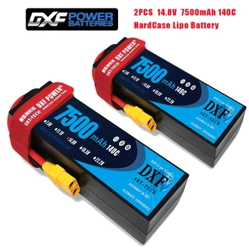 DXF 2 KS 3S 4S 11.1 V 14,8 V V 6750mAh 6400mAh 7500mAh 6700mAh-5mm 100C 140C 280C 130C 260C pre RC 1/8 Buggy Truggy Auto Truck
