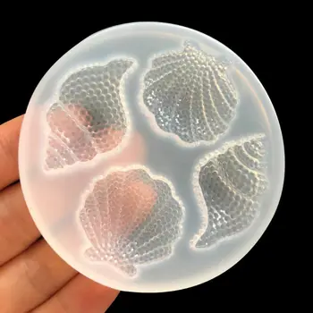 DIY Trblietajúce Shell Conch Prívesok Silikónové Epoxidové Živice Formy Šperky Výrobu Nástrojov