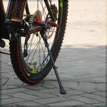 Nové Nastaviteľné Požičovňa Stojan Horský Bicykel Mtb Hliníkové Bočné Zadné Kop Stojan Je Pevný A Spoľahlivý Cyklistické Doplnky
