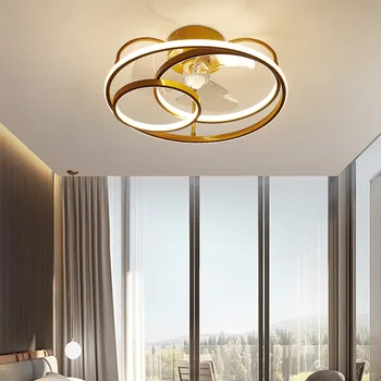 Led stropný ventilátor, moderný jednoduchý štýl okrúhle stropné svietidlo, vhodné pre jedáleň, spálňa a obývacia izba