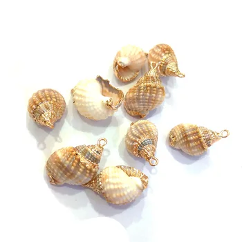 Prírodné Shell Conch Prívesky Nepravidelného Tvaru Šperky Šperky Čo DIY Náhrdelník Náramky Príslušenstvo 12x40-16x30mm