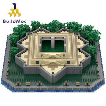 Buildmoc City Architektúry Série Socha Slobody Base Kompatibilné 21042 Add-on Model Stavebné Bloky Classic Street View Hračky