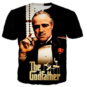 Nové Gangster Film krstný otec Muži/ženy Módne T-shirts Streetwear Ležérny Štýl Tričko Tee Dropshipping
