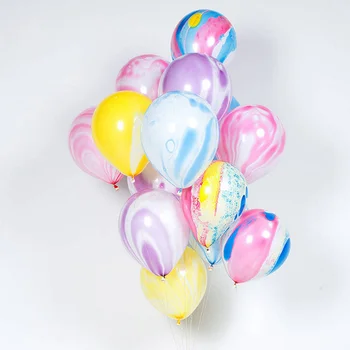 1set 12inch Achát Mramoru Balóny Svadobné Zapojenie Dekorácie Narodeninovej Party Balóny Detské Izby Balóny, Dekorácie