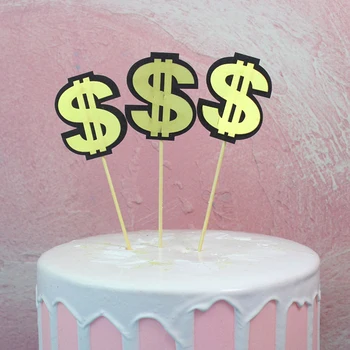 Peniaze Tortu Mulčovače Happy Birthday Cupcake Vňaťou Baby Sprcha Svadobné Party Dekorácie Pečenie Dezert Koláče Dekor Príslušenstvo