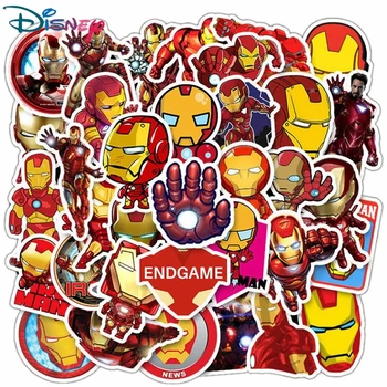 10/35Pcs Disney Iron Man Nálepky Avengers PVC Nepremokavé Notebook Gitara Prilba Cestovné Skateboard Batožiny Obtlačky Nálepky Deti Hračka