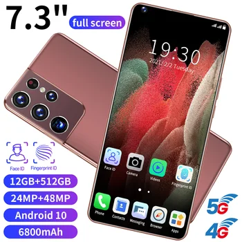 Teléfono Inteligente Galxy N25 +, versión Global, 8 núcleos, 128/256 GB, pantalla completa, Android 10,0, cámara Dual de identif