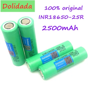 Originálne forSamsung 3.6 V 18650 2500mah INR18650 25R 2500mah 20A batérie zošrotovanie lítiové batérie skrutkovač baterka
