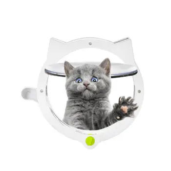 Pet Dvere Kolo Bezpečnosť ABS 4 Spôsoby Režimy Interiérové Exteriérové Dvere pre mačky