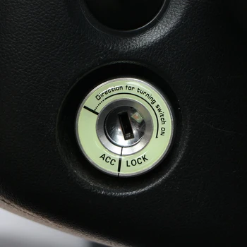 Svietiace Auto Kľúč Zapaľovania Krúžok Kryt Výbava Prípade Pre Volkswagen VW Golf 7 MK7 7.5 MK7.5 2013 - 2019 Interiéru Nálepky