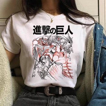 Streetwear Levi Ackermana Útok Na Titan Anime, Comics Top Nadrozmerné Bavlna Japonskej Grafiky Vytlačené Cartoon tričko Tee T-Shirt