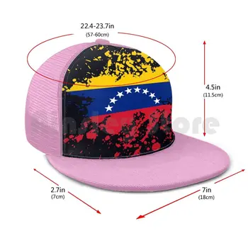 Venezuela Vlajka Atrament Drmolit Baseballová Čiapka Unisex Oka Príležitostné Tlače Nastaviteľné Venezuela Vlajka Atrament Drmolit Vlasteneckej Cool, Moderný