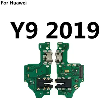 Nový Port USB Nabíjací Dok Nabíjačku Doska s Mikrofónom Opravy Pre Huawei Y9 Y6 Y7 Pro Y5 Prime 2019 2018 2017