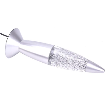 3D Rocket Multi Farby Láva Lampa RGB LED Glitter Party Nálady, Nočné Svetlo Vianočný Darček Nočná lampa Noc