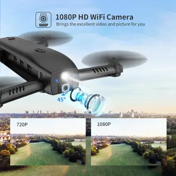 Svätý Kameň HS161 Optický Tok Polohy Drone S 1080P Fotoaparát Skladacia FPV RC Drone Vrtuľník Quadcopter Prenosné Nabíjačky