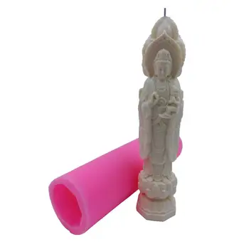 3D Troch Avalokitesvara Sviečka Formy Buddha Silikónové Sviečka Forma Silikónová Forma pre Epoxidové Živice Sadrové Remesiel Porcelánu Plesne