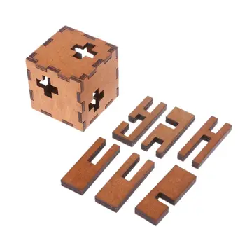 Nové Švajčiarsko Kocky Drevené Tajné Puzzle Box Drevené Hračky Mozgu Teaser Hračka Pre Deti C5AA
