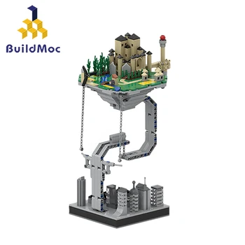BuildMOC Tvorca Hrad Sochy Pozastavené Gravitácie Stavebné Bloky, Dynamické Fyziky Rovnováhu Román Tehly Hračky Deti Dieťaťa