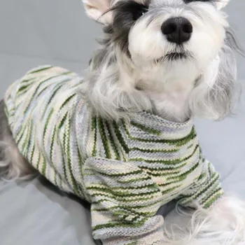 Nové retro modernej farbe Teddy psie oblečenie pre psa sveter oblečenie pre mačky malé mlieko mačka Bišonika Hiromi na jar a na jeseň udržať v teple