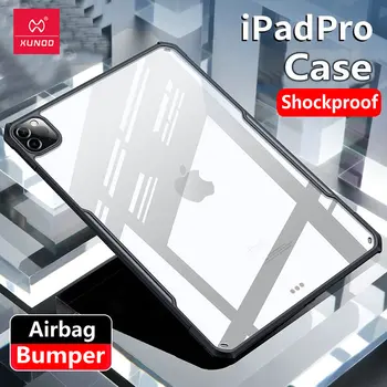 Xundd Pre Ipad Pro12.9 12.9 Prípade 2020 2021 2018 Transparentné Ochranné Tablet Kryt S Airbag Nárazníka Ľahké Nabíjanie Apple Ceruzka