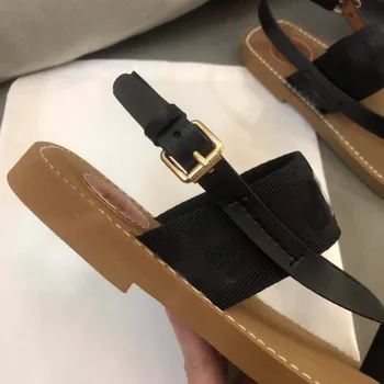 2021 Nové Letné Luxusné Značky dámske Sandále Flip-flop Gumy List Vonkajšie Pláži Papuče Módne Bežné Veľké Plus Veľkosť 42