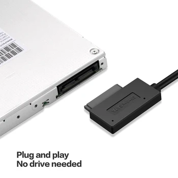 Notebook optická jednotka line 6P + 7P SATA na USB2.0 Adaptér Kábel Pre 6p+7p SATA Notebook Druhej generácie Optickej Jednotky