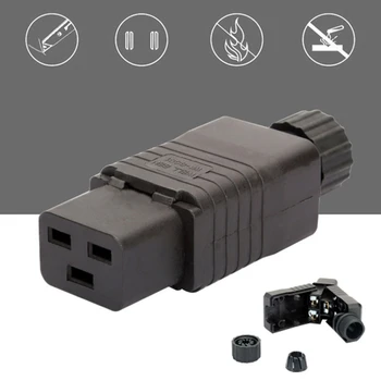 IEC PDU UPS 16A 250VAC 320 C 19 zástrčku, IEC C19 DIY plug conector Rewirable Zásuvky