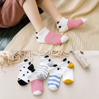 Deti na Jar a Leto Asakuchi Bavlnené Ponožky a Loď Ponožky Cartoon Chlapci a Dievčatá, Baby, Deti Ponožky 10 Párov na Predaj WZ09